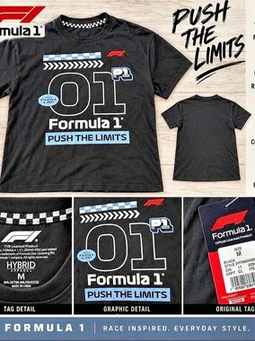 🏁 Formula 1 Push The Limits Women’s Graphic Tee – M – NWT